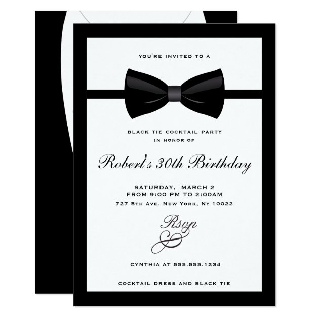 black tie cocktail party