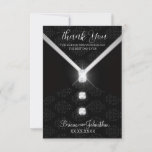 Black Tie Diamond  Thank You Card