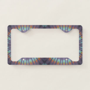 Black Tie Dye License Plate Frame