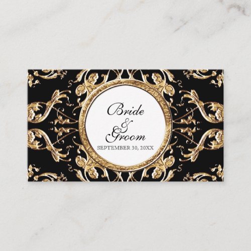Black Tie Elegance 2 _ Wedding Escort Seating Card