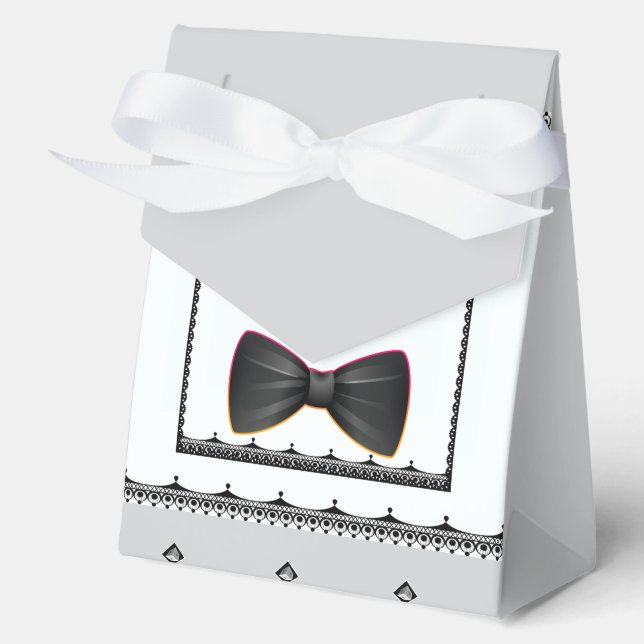 Black Tie Favor Boxes (Front)