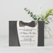 Black Tie Formal Occassion Invitation (Standing Front)