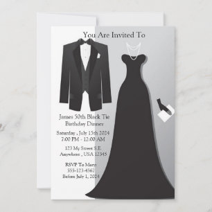 Black Tie Invitation