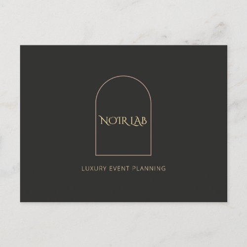 Black Tie Luxury Modern Arch Business Gift Bag Postcard