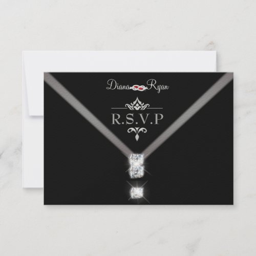 Black Tie RSVP RSVP Card