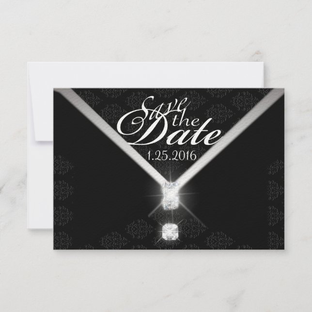 Black Tie Save the Date (Front)