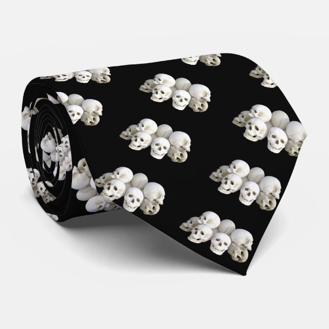 Black Tie/Skulls Tie (Rolled)