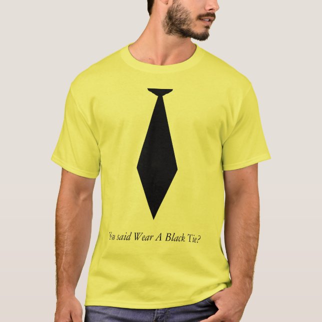 Black Tie T Shirt (Front)