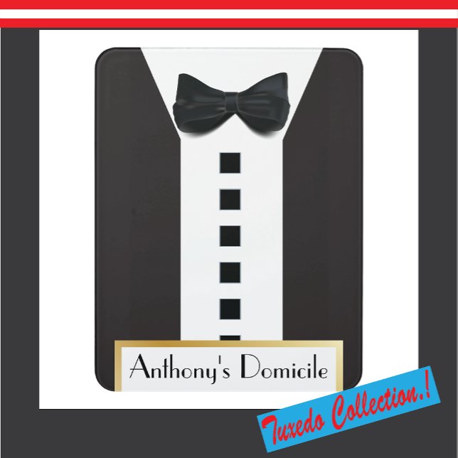 Black Tie Tuxedo 🎩 Funny Monogram Poster (A worthy addition to your unique collection of worthiness)