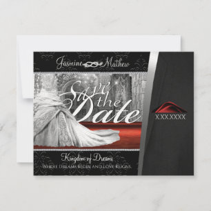 Black Tie Wedding Destination Save the Date