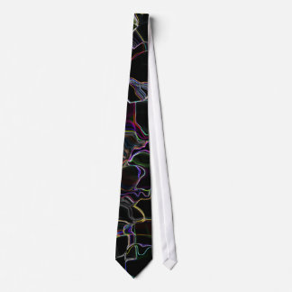 Black Tie with Colorful Patterns