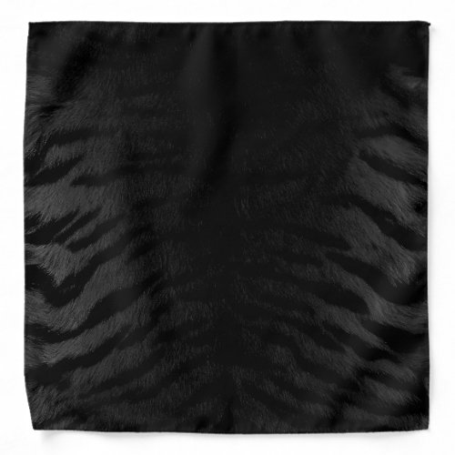 Black Tiger Skin Print New Bandana
