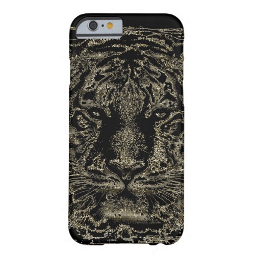 Black Tiger Vintage Barely There iPhone 6 Case