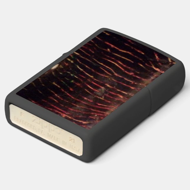 Black tigger zippo lighter (Angled)