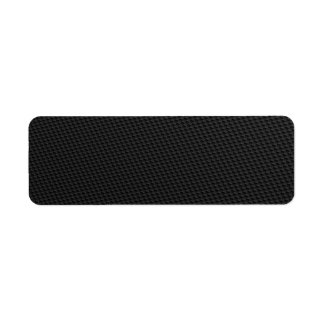 Black Tightly Woven Carbon Fiber Textured Label
