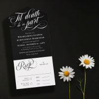 Black Til Death Do Us Part Wedding