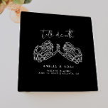 Black Till Death Skeleton Hands Wedding Planner 3 Ring Binder<br><div class="desc">This is a "till death" spiral notebook featuring an edgy font combination and gothic inspired skeleton hands. All font colors are editable, but the words "till death" cannot be typed with. // For matching items, please visit the "MRS." collection in the By Nicole Designs Zazzle store. * If you like...</div>