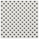 Black Tiny Heart Pattern Fabric