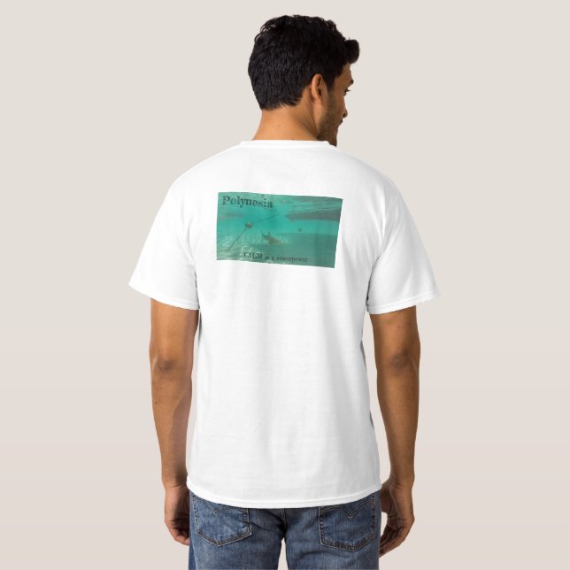 Black Tip Reef Shark  T-Shirt two sides (Back Full)