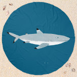 Black Tipped Reef Shark Beach Towel<br><div class="desc">A Black Tipped Reef shark (this one is friendly),  perfect for a trip to the beach.  Original art by Nic Squirrell.</div>