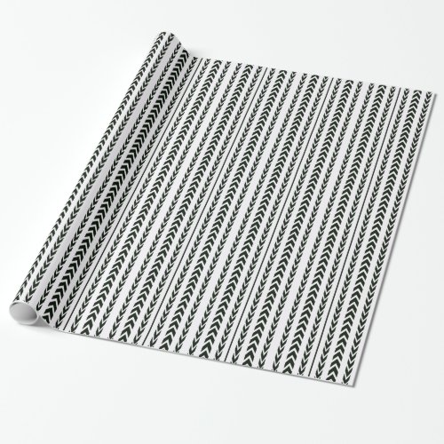 Black Tire Tread Wrapping Paper