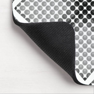 Black to gray balls or holes, cross-aligned square mouse pad