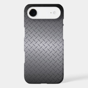 Black to Gray Diamondplate Steel Background Art iPhone 17 Air Case