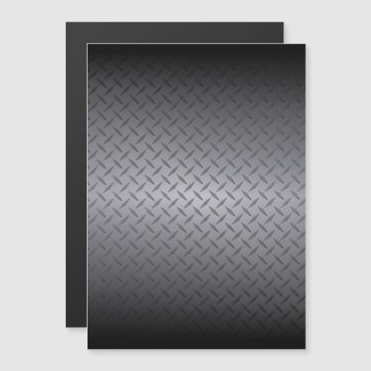 Black to Gray Diamondplate Steel Look Art (Front/Back)