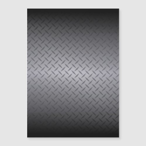 Black to Gray Diamondplate Steel Look Art
