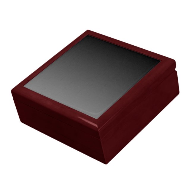 Black to Tin Gradient Template Jewelry Box (Side)