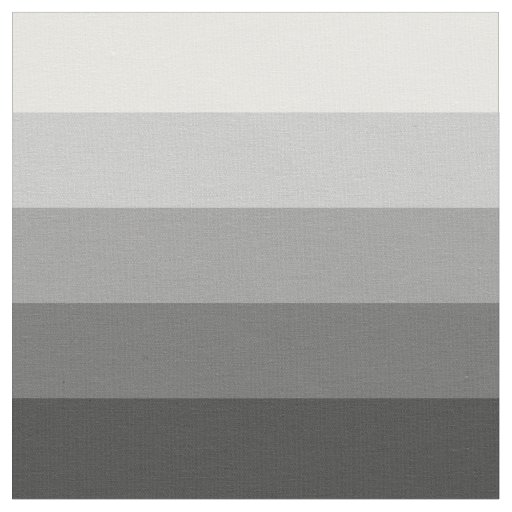 Black to White Ombre Stripes Fabric