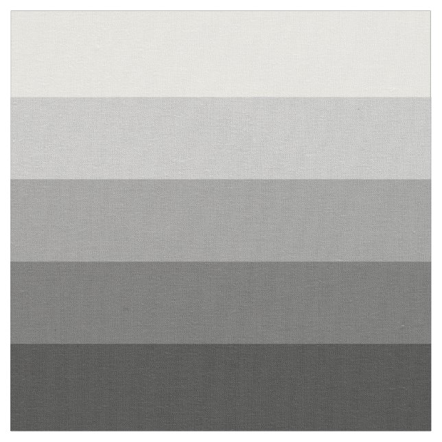Black to White Ombre Stripes Fabric (Close Up)