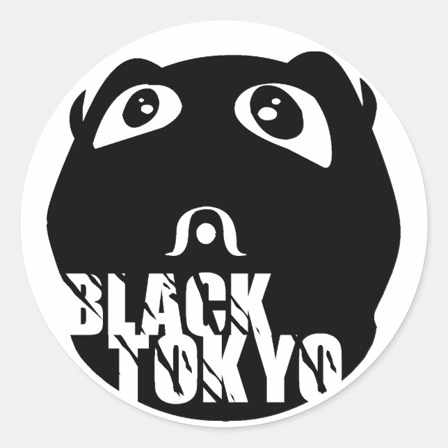 Black-Tokyo x Lamebot Feeding Frenzy Slaps Classic Round Sticker (Front)