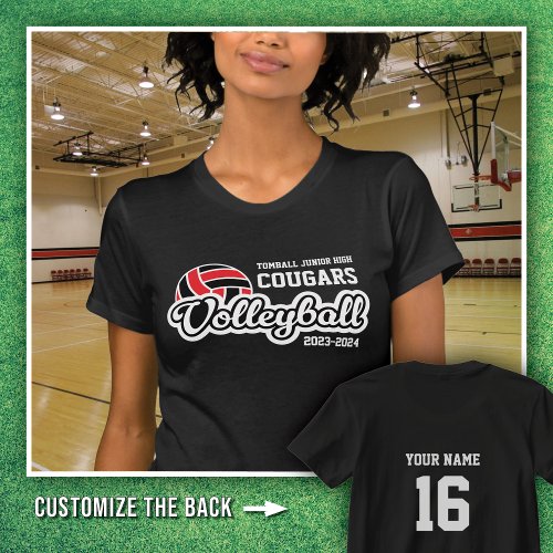 Black Tomball JH Cougars Volleyball 2023_2024  T_Shirt