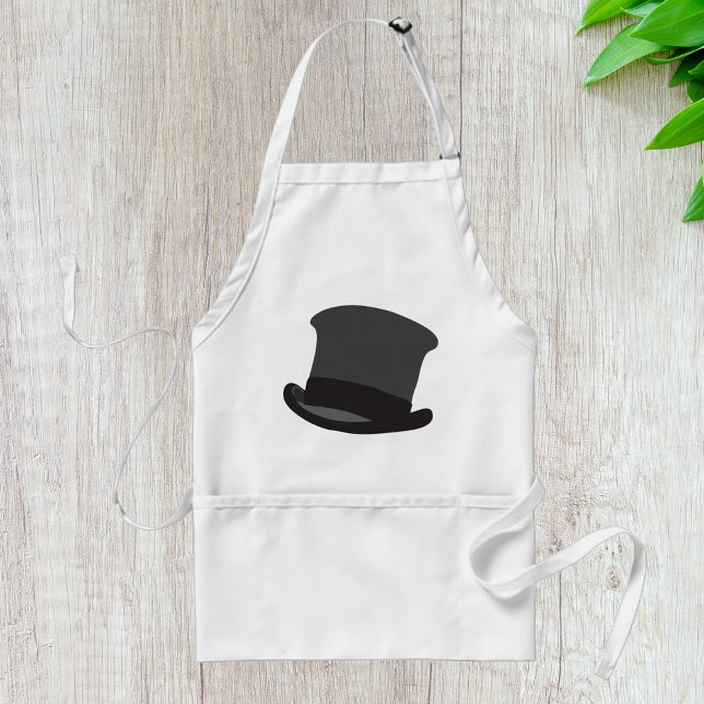 Black Top Hat Classic Steampunk Victorian Adult Apron (Creator Uploaded)