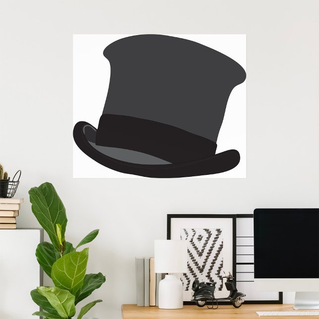 Black Top Hat Classic Steampunk Victorian Poster (Creator Uploaded)