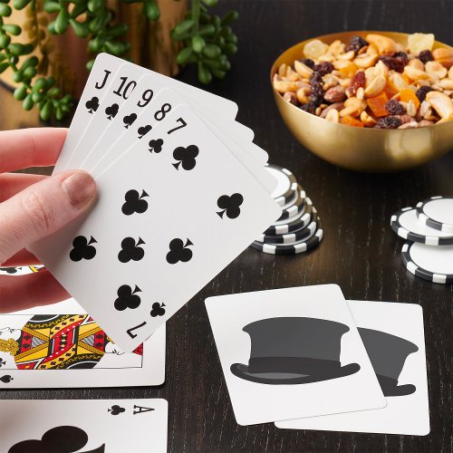 Black Top Hat Playing Cards