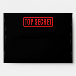 Black Top Secret Envelope