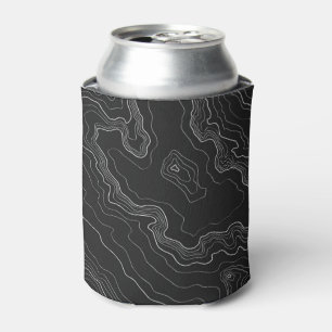 Black Topography Can Cooler