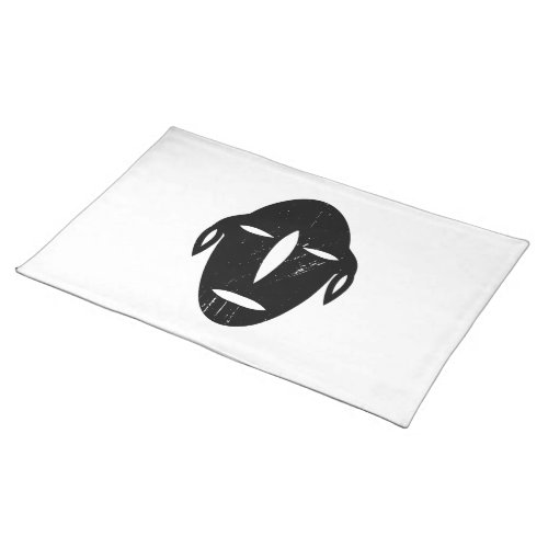 Black Totem Pole Cloth Placemat