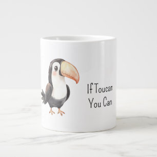 Black Toucan Bird Giant Coffee Mug
