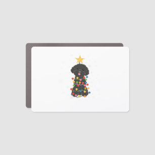 Black Toy Poodle Christmas Tree Classic T-Shirt Car Magnet