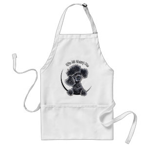 Black Toy Poodle IAAM Adult Apron