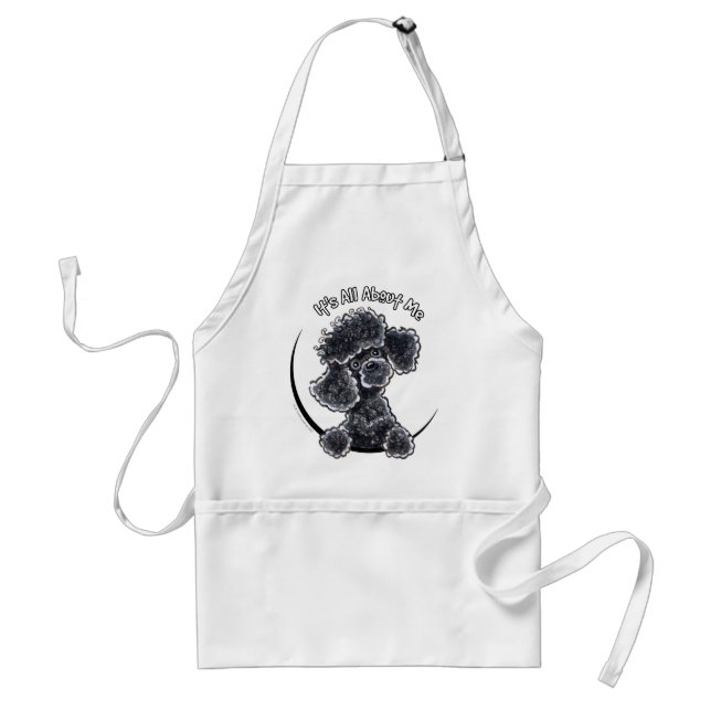 Black Toy Poodle IAAM Adult Apron (Front)