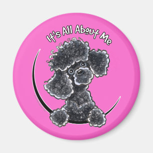 Black Toy Poodle IAAM Magnet