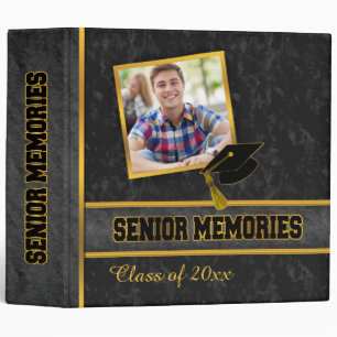 Black Traditional Photo Class Senior Memories Binder