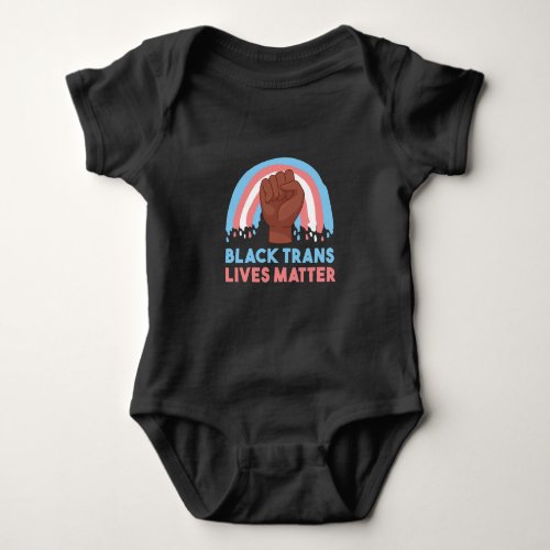 Black trans lives baby bodysuit