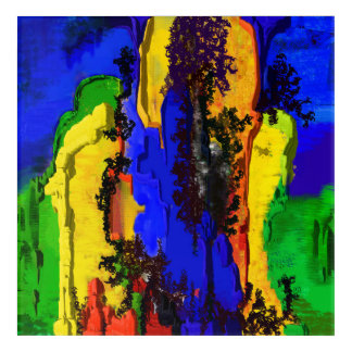 black tree acrylic print