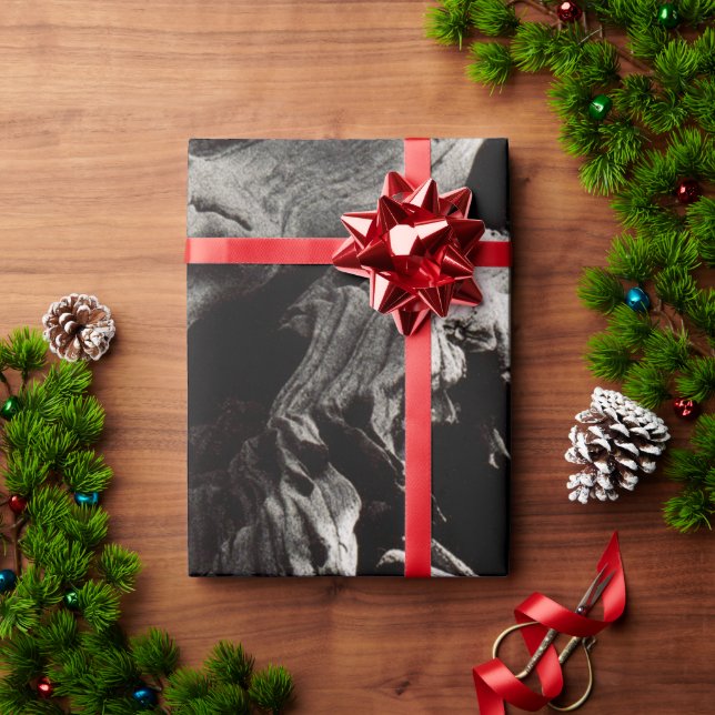 Black Tree Bark Wrapping Paper (Holiday Gift)