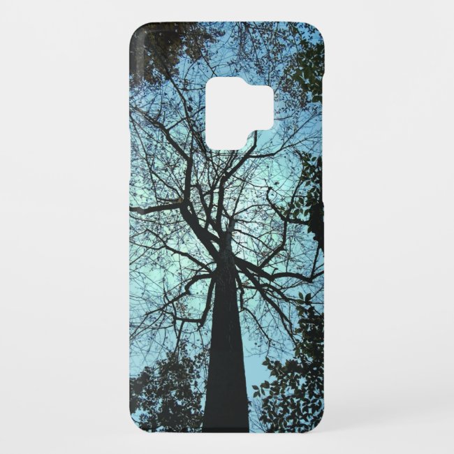 Black Tree Branches Blue Sky Galaxy S9 Case